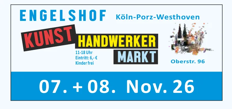 Kunst / Kultur und Handwerk Leben , Karl Wagnermeyer , 2T Lindlar , Lindlar Stadt ,Lindlar , Lindlar was geht , Oberberg Aktuell , 2T Events , Kunsthandwerkermarkt, Lindlar, Kunsthandwerkermarkt Köln, Kunst und Kultur , Veranstaltungen , Events ,Termine , Meine Stadt , Wagnermeyer Veranstaltungen , Frühling , Frühlingszauber , Herbstpartie , Lindlar 2T Frühlingszauber , Lindlar 2T Herbstpartie , Frühling , Herbst , Engelshof , Kunsthandwerk Engelshof , Westhoven , Bürgerzentrum Porz , Köln Porz , Termine Köln , Ausstellungen , Köln , Lindlar , Porz , Westhoven , Engelskirchen , Overath , Marienheide , Wipperfürth , Kunst u. Kultur Köln , Kunsthandwerkermärkte , Oberberg ,Nachrichten